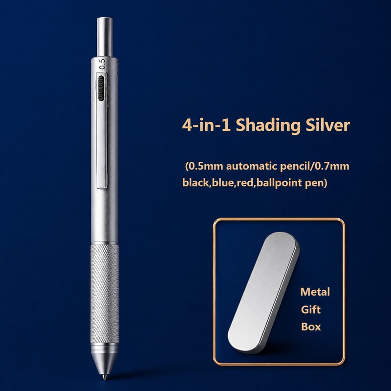 4-in-1 Multifunction Metal Pen for Office & School – 3