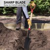 Nohovu Spade Shovel for Digging, Heavy Duty Shovel with D-Handle,