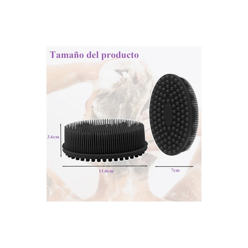 Pcs Cepillo Baño Silicona Corporal Utilizado Bañarse Durable Fácil Limpiar