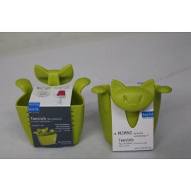 Koziol Lot Of 2 Koziol MIMMI Cute Cat Loose Herbal Strainer Filter Tea Bag - Black