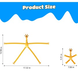 12PCS Telescopic Suction Cup Giraffe Toy,pop Tubes,Toys for Kids,Toddler Travel Toys,Toddler Sensory Toys,figette Toys,Fidget Toys for Kids,Treasure Box prizes,Small Toys for Kids prizes
