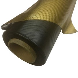 24" x 48" Dot Matrix Static Cling Perforated Graphic Window Film - Gold