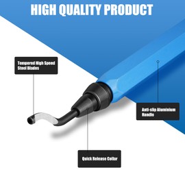 oumuik Deburring Tools with 10 ultra -high -speed steel blades, suitable for metal, resin, PVC and 3D printed plastic edges