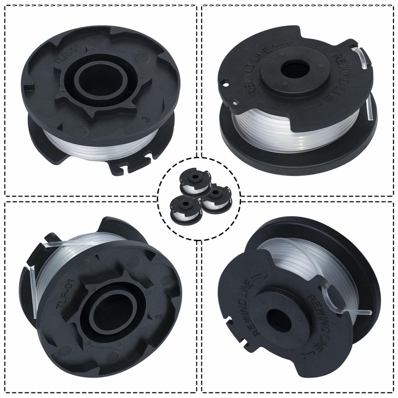 FUSHUI Pack of 3 Replacement Spools, Trimmer Line for Einhell