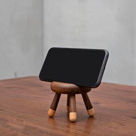 Berkvee Phone Stand, Wood Artistic Bunny Design Phone Holder, Desk Accessories, Smart Phone Dock Fits All Mobile Phone/Tablet