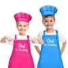 Kids Apron Chef Hat Set Chef in Training Child Apron