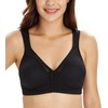 Lemorosy Full Coverage Front Closure Posture Bra Wirefree Unpadded Back