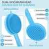 GEENOA Adjustable Silicone Back & Face Scrubber Set, 16''-24'' Extendable