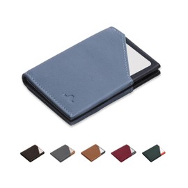 ROIK Wallets for Men, Men's Wallet, Men's Card Holder, Women's Wallets, Men's Wallets, Men's Wallets, Small, Up to 10 Cards, 100% Leather, Spain - City, Blue Lagoon, 9,4 cm x 7,4 x 1,2 cm, Minimalist