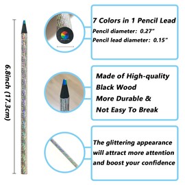 Kanehosi Rainbow Pencils 20pcs Multi Colored Pencils for Adult, Gift for Birthday Easter Halloween Christmas Stocking Stuffers