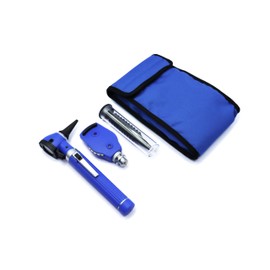 Estuche de Diagnostico Oto/Oftalmo, Lona, FO, Led, Azul Rey