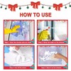 Christmas Window Clings, T Tersely 8 Sheets Christmas Window Stickers,