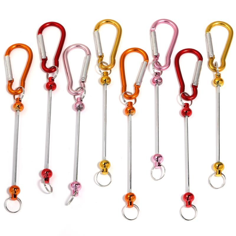„ÄêP165„Äë5pcs Alloy Climbing Buckle Shape DIY Decoration:_Silver ZK18003.5