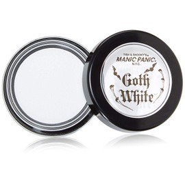 MANIC PANIC Goth White Cream to Powder Foundation - White Foundation for Goth Makeup, Cosplay & Halloween - Full Coverage & Matte Finish - Vegan & Cruelty-Free Cream Makeup
