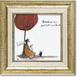 Landscape Specialty Store(R) Ayuwara U-POWER Sam Toft Gel Processing Art Frame "Sometimes Let's Think Slowly"