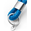 Key pendant with silver metal in maritime design made of