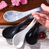 4 Pieces Japanese Soup Spoons, Asian Soup Spoon Suitable for