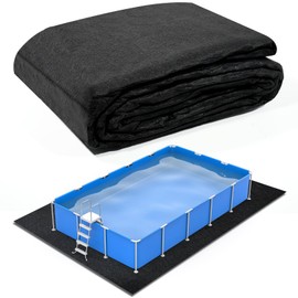 COZYDIG 10x7FT Pool Liner Pad for Above Ground Pools, Heavy-Duty Pool Underlayment Pad,Under Pool Padding for Bottom, Prevents Punctures,Weed Barrier,Extends Liner Life