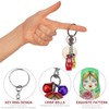 TOYANDONA 12pcs Matryoshka Russian Dolls Keychains Nesting Doll Key Rings