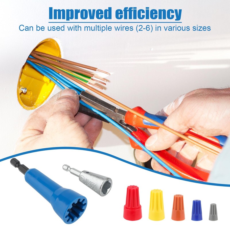 2pcs Wire Twister Tools for Drill, 1/4" Chuck Size Wire