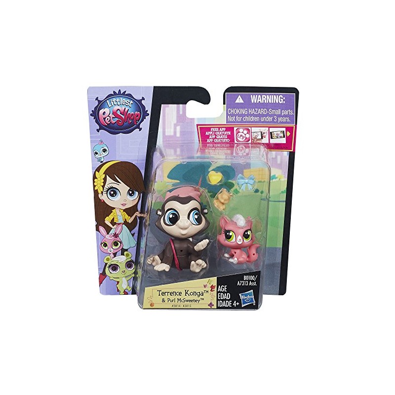 Littlest Pet Shop Pet Pawsabilities Terrence Konga & Purl McSweeney