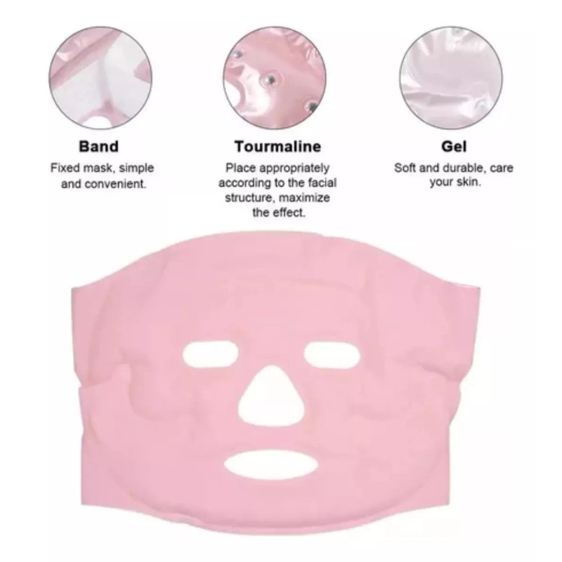 Mascarilla Gel Turmalina+ Mascarilla Hielo Hidrogel Frío Cal