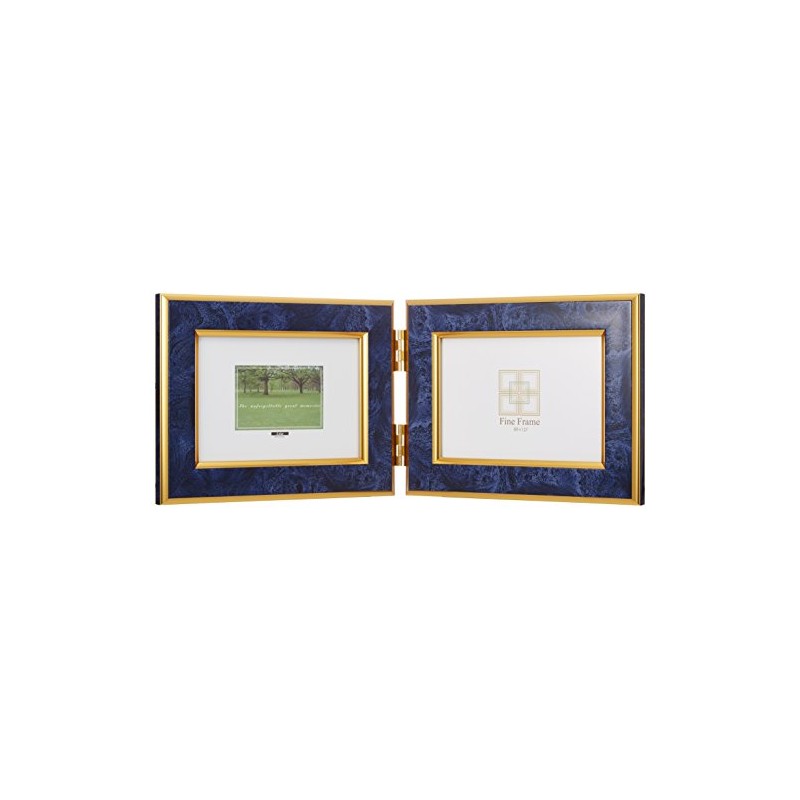 フ-TP-152-B 樹脂製フォトフレ-ム/L横2面/ブル- [エレクトロニクス]