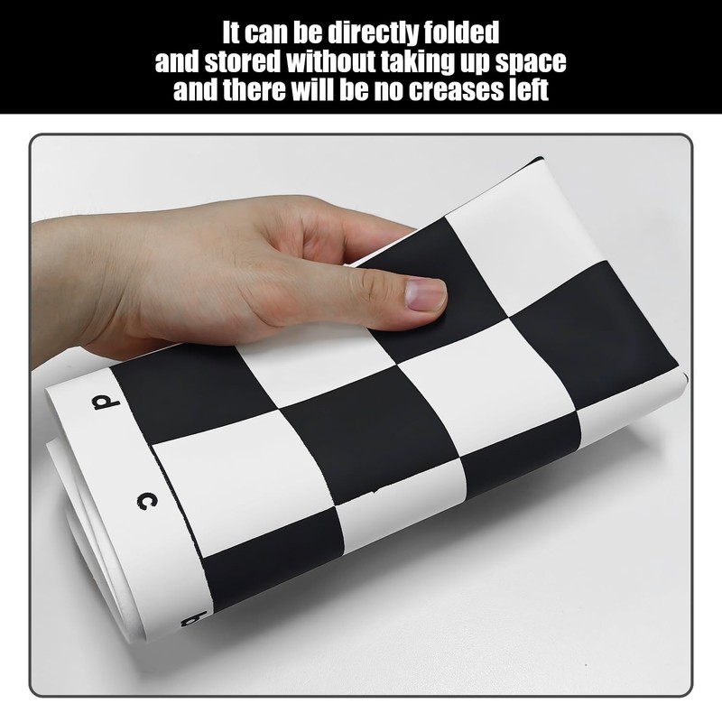 NIDHFG 2 Pieces Chess Board, Foldable Chess Board, Portable Chess