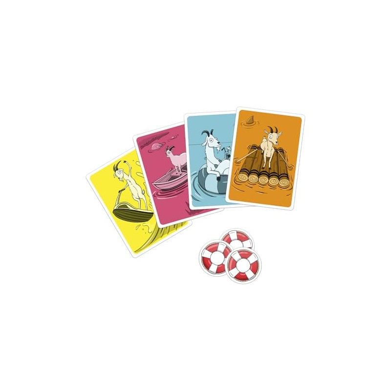 Rema tu Cabra, Juego de Cartas, 2-6 Jugadores, Juego Familiar