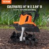 VEVOR 10 Amp Electric Tiller, 14" Tilling Width 3.94" Tilling