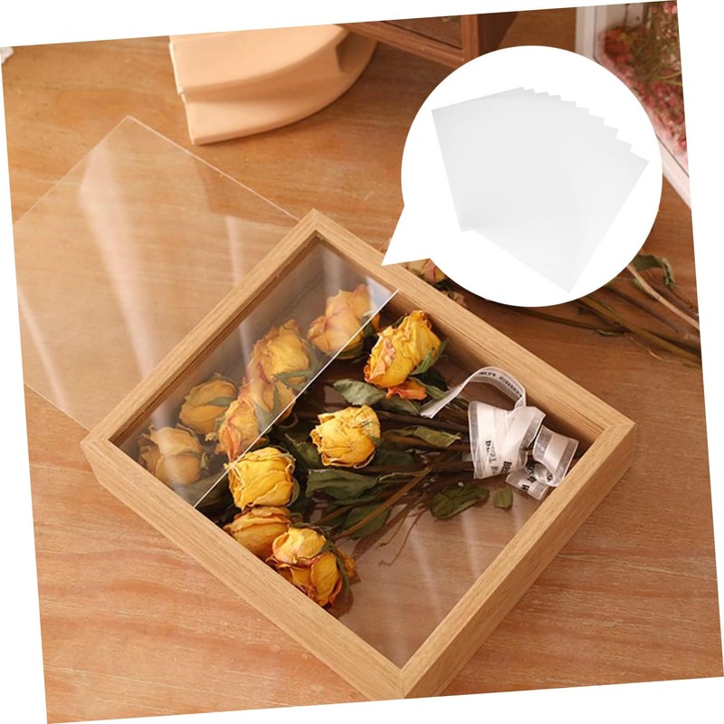 ULTECHNOVO 10pcs High Transparency PVC Sheet for Picture Frames Sturdy