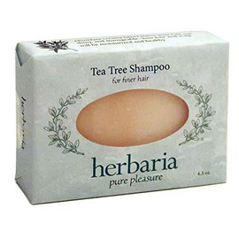 Herbaria Tea Tree Shampoo Bar for Finer Hair handcrafted all-natural soap with essential oils. Enjoy our other skin-friendly products.