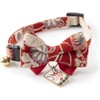 Necoichi Kabuki Charm Bow Tie Cat Collar (Red)