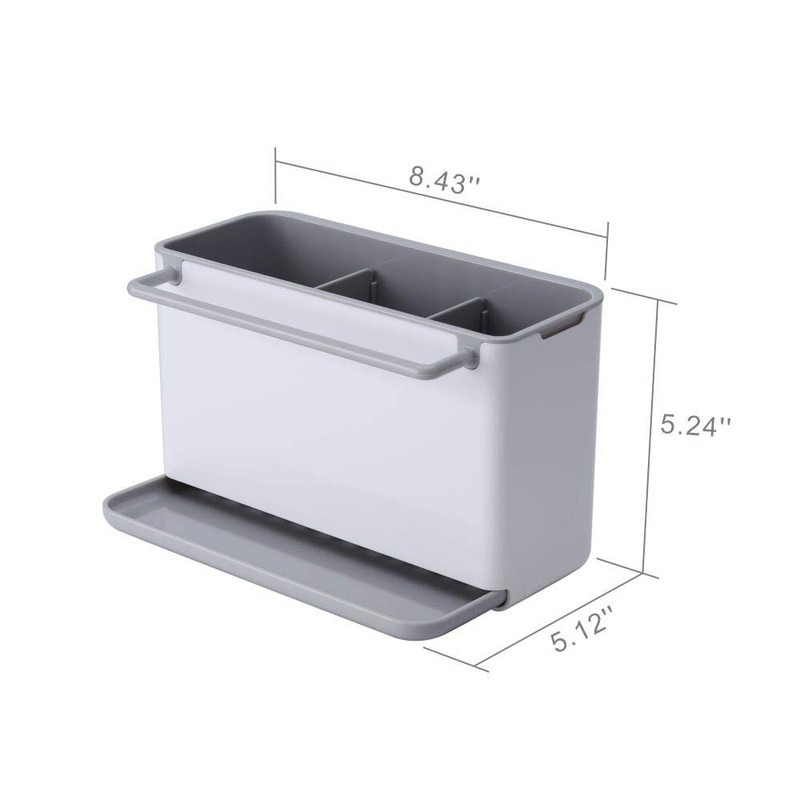 KITCHENDAO Sink Organiser, Kitchen Organiser, Large Wall Mounted Sink Organiser,