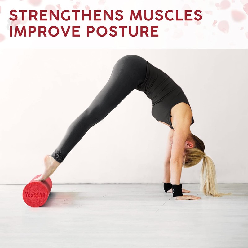 Yes4All Soft-Density Round PE Foam Roller 12/18/ 24/36 inch for