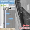 Reinforced 120 Inch Extra Wide Retractable Gate with Support Rods,