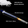 100pack 1ml Luer Lock Lab Syringe with 25 Guage 1