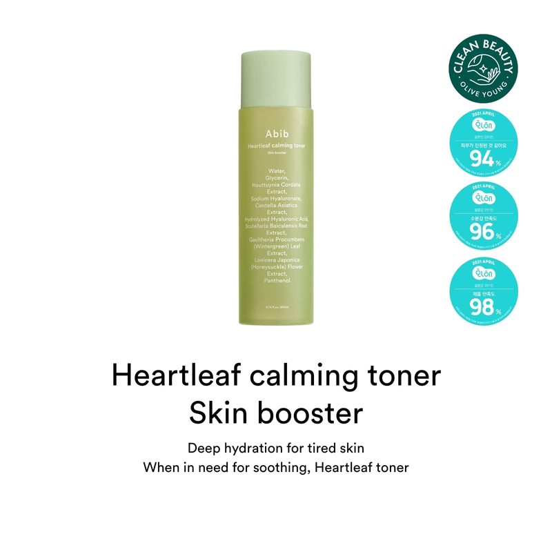 Abib Heartleaf Calming Toner Skin Booster 7.1 fl oz /
