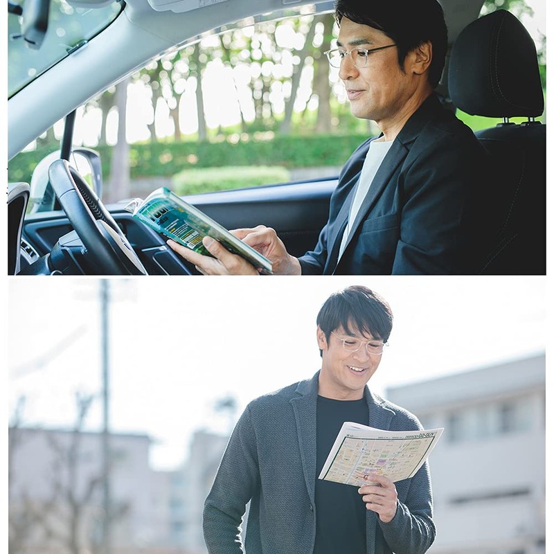 [スリムグラス] 老眼鏡 おしゃれ メンズ ブルーライトカット 超薄型 コンパクト 度数 1.0 SL-R51