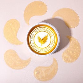 mivida Parches Biodegradables Para Debajo De Los Ojos De Oro 24K Con Ácido Hialurónico Y Niacinamida 30 Pares Para Hinchazón, Ojeras Y Arrugas Regalo Para El Cuidado De La Piel P