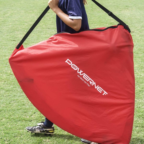 PowerNet Soccer Goal Portable Popup Net | 4x3 Rectangle | 2 Goals+1 Carrying Bag | Durable Lightweight Frame | Quick Setup Easy Folding Storage | Short Small Side Game | Technical Practice Accuracy