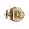 STARPY Interior Door Knobs with Camelot Trim, Satin Brass Door