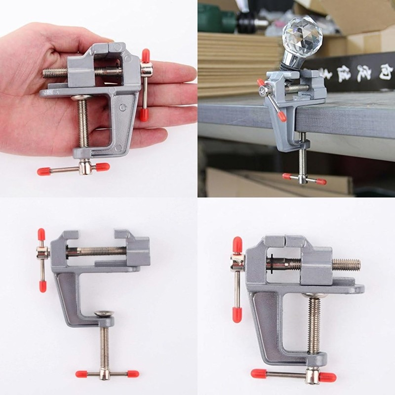 AYMBH Aluminum Alloy Mini Table Base Bench Work Vise Clamp