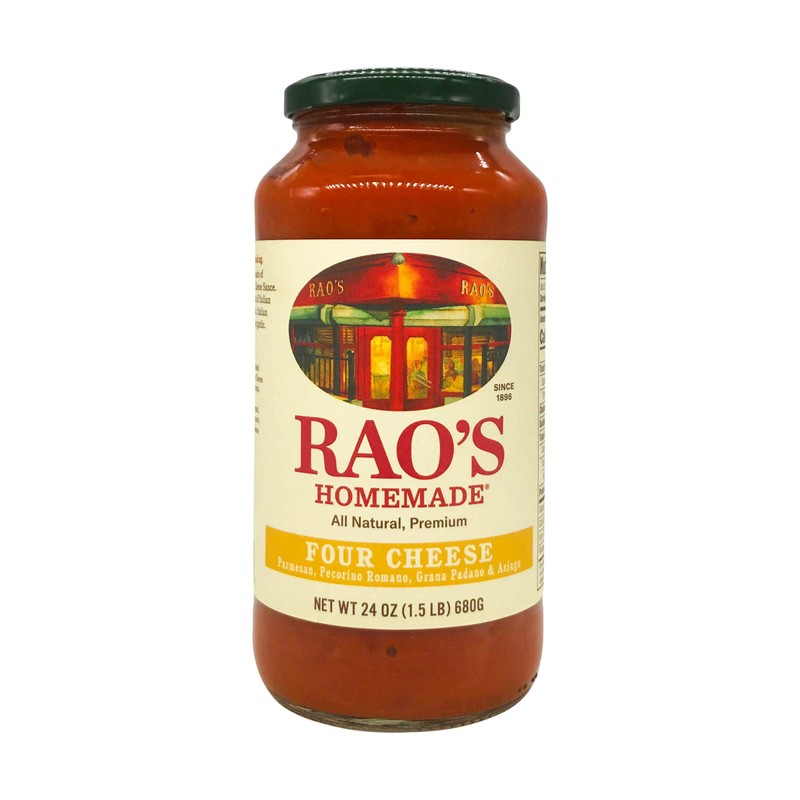 Rao's Homemade Four Cheese Pasta Sauce, 24 oz, Tomato Sauce,