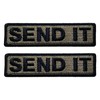 2 Pcs Embroidered Morale Patch - Send It, Funny Morale