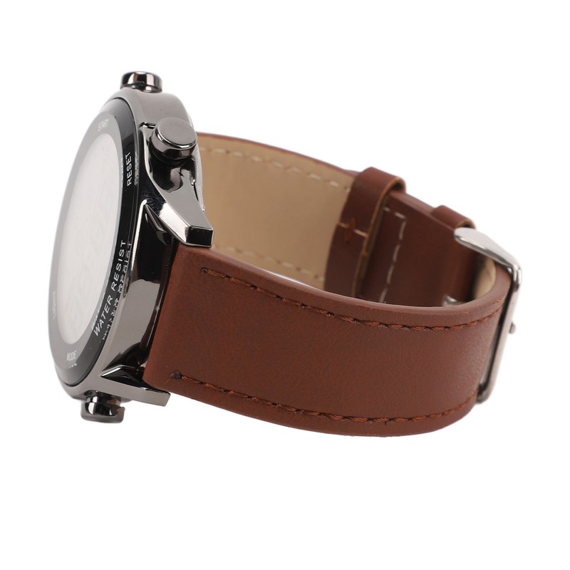 Men Digital Watch Dual Time Stopwatch Calendar Alarm Clock Waterproof