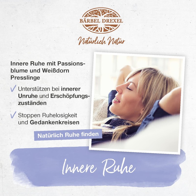 Inner Peace Tablets, Special Active Ingredient Complex with Passion Flower