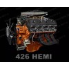 426 Hemi Engine Poster Poster.   Mopar.  Hemi Engine Cut Away.