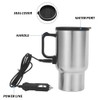 Glomora 12V Car Heating Cup, 300ml Stainless Steel Travel Electric