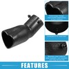 X AUTOHAUX Car Exhaust Tip Heart Shaped Tail Pipe 2.48Inch
